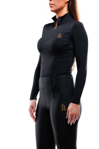 Laagasken - Half-Zip Long sleeve - Black